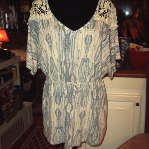 Laced Shoulder Blouse
